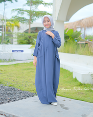 Shaneea Kaftan By Yasmin Hijab Kaftan Busui Friendly Crinkle Airflow Premium Gamis Lebaran Mewah Baj