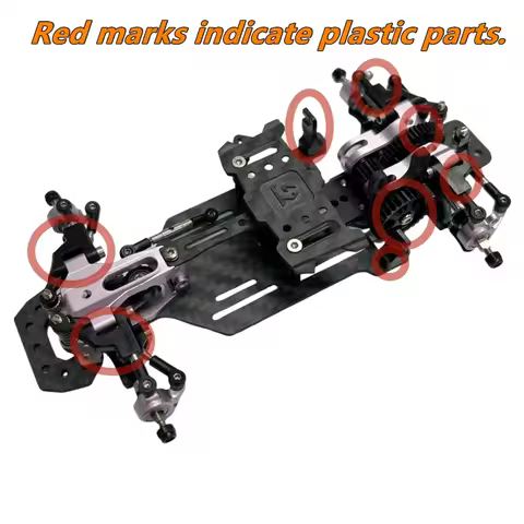 TG RACING TG Super 1/24 1/28 TT Version TG First RWD Drift Car Chassis KIT (Without Elect WB 86–102m