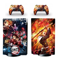 MAXZONE Demon Slayer PS5 Standard Disc Skin Sticker Decal Cover for PlayStation 5 Console and 2 Controllers PS5 Disk Skin Vinyl