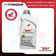 Honda Scooter Automatic 10W-30 SL MB Mineral Oil 800ml