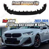 For BMW 2 Series G42 218i 220i 230i Coupe M Sport 2022-2024 MP Style Car Front Bumper Lip Splitter D