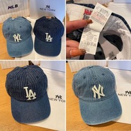 直紋水洗牛仔MLB棒球帽 🧢