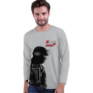 Distro T-shirt Cool Men's Distro Clothes Force ATTACK DTF logo Long-sleeved Men's Distro T-shirt/ Co