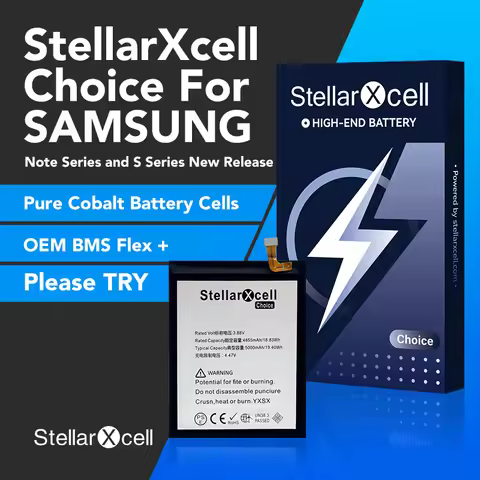 StellarXcell Choice Battery For Samsung S10 S10Edge S20 Plus Ultra S21 5G S23 S24 S23 FE Premium pur