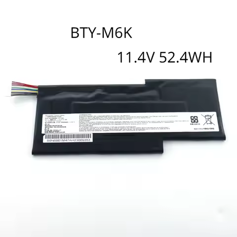 Strength Factory Laptop Battery For MSI MS-16R1 MS-17B4 MS-16K3 GF63 8RC 8RD GF65 9SD battery BTY-M6