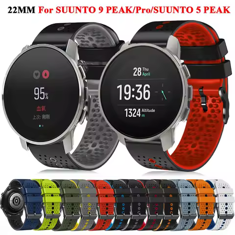 22mm Watch Straps For SUUNTO 9 PEAK Pro/Vertical Bracelet For SUUNTO 5 Peak Band Replacement Wristba
