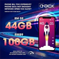 XOX POSTPAID PLAN 44GB DATA HIGH SPEED RM59 ONLY BLACK LIST CAN REGISTER NO CONTRACT CANCEL ANYTIME 