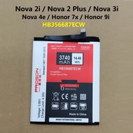 Compatible For Huawei Nova 2i 2 Plus 3i 4e 7x 9i Battery HB356687ECW High Capacity 3740mAh @ Nova2i Nova3i Nova4e