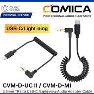 COMICA CVM-D-UC II (3.5MM TRS TO USB-C) / CVM-D-MI (3.5MM TRS TOLIGHT-NING)  AUDIO  ADAPTER CABLE