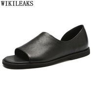 616 Summer Sandals Men Fashion Casual Shoes Mens Sandals Genuine Leather Coiffeur Gladiator Sandals