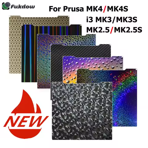 Double Sided Build Plate 254x241MM Spring Steel Flexible Platform Print Bed for Prusa I3 MK3 MK3S MK