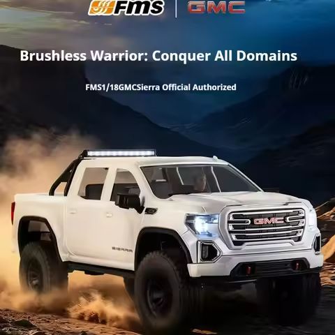 In Stock FMS FCX18S 1/18 Simulation GMC Sierra RC Electric Four-Wheel Drive Dual Speed Climbing Vehi