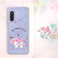 三麗鷗 Sony 全系列 防震雙料水晶彩鑽手機殼-歡樂美樂蒂