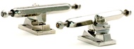A2 Pro Fingerboard Trucks 36mm 34mm 32mm for Professional Finger Skateboard (34mm Chrome)