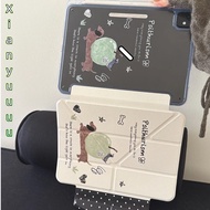 3+Y Cartoon Funny Green Apple Dachshund Clear Case For IPad10.2 Shell Ipad10th 5th Gen11 A16 Cover M