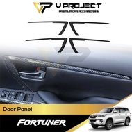 Toyota Fortuner AN150 Door Carbon Panel Protector Side Front Rear Door Trim Panel Fortuner (2016-202