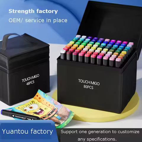 12/24/36/48/60/80/100/120/168 Colors Alcohol Drawing Markers Dual Tip Permanent Art Sketch Markers f
