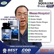 Obat Stroke Bells Palsy Struk Di Wajah Kaku Sebelah Bibir Miring Mencong Sulit Berbicara BioSqualene