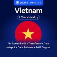 Eskimo Vietnam eSIM 1-10GB | 2 Years Validity | How to Redeem in Description