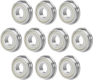 F694ZZ 10PCS Flange Ball Bearing 4×11×4mm Double Metal Shielded Flanged Bearing Chrome Steel ABEC-1(