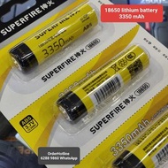 SuperFire 18650 lithium battery 3350 mAh. Premium Quality. 全新神火18650鋰電池