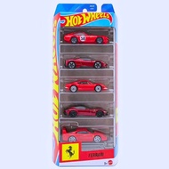 Hot Wheels Ferrari 5 Pack 2026 Ferrari SF90 Stradale Hotwheels Ferrari F40 Competizione Red Ferrari 