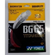 Senar Yonex Bg 65 Titanium Senar Raket Bulutangkis Senar Raket