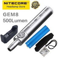 nitecore gem 8 original senter batu giok akik batu permata super terang fullset