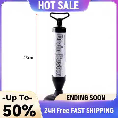 Toilet Plunger with 2 Type Suction Cups Toilet Air Plunger Toilet Plunger Tool Pump Toilet Plunger f