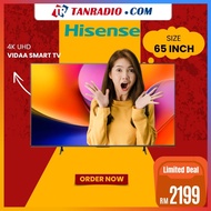 Hisense TV 65" 4K Smart UHD Vidaa Youtube Netflix Built In Television 电视机 Televisyen