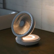 4000mAh USB 可充電 LED 折疊高速強力轉動迷你風扇  4000mAh USB Rechargeable LED Folding High speed Strong Wing Swing 