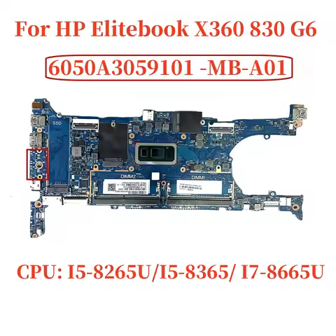 For HP EliteBook X360 830 G6 Laptop Motherboard 6050A3059101-MB-A01 with I5-8265U I5-8365U I7-8565U 