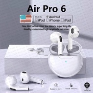 【Limited stock】 Air Pro 6 Tws True Wireless Bluetooth Earphones In-Ear Earbuds With Mic Pods Gaming Headset For Headphones
