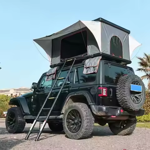 3-4 Person Camping 4x4 Waterproof Aluminum Car Rooftop Hard Shell Roof Top Tent Sale RTT