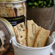 CRUNCHY &amp; DELICIOUS Authentic English Almond Biscotti Cookies (thin) - 100g