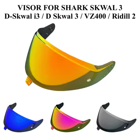 Helmet Visor Lens for Shark Skwal3 D-skwal I3 SunGlass D Skwal 3 VZ400 Helmets Shield Ridill 2 Winds