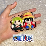 GANTUNGAN [CROCHEARA] crochet keychain monkey D. Luffy one piece | Knitted Keychain | One piece luff