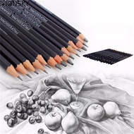 IONSKY Drawing Pencil Set 14 pcs/set Black 4B 5B 6B 10B 12B 1B Stationery Supplies For Exam HB 2B 6H