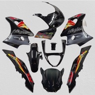 COVERSET KAWASAKI RR150 NINJA SHURIKEN ZX 150 RR / 150RR / DOUBLE R / HIJAU SE BIRU MERAH HITAM