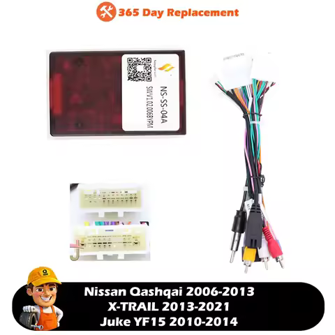 Car Audio Canbus Wiring Harness Stereo Navigation Adapter for Nissan Qashqai 06-13 X-TRAIL 13-21 Juk