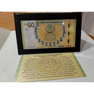 Genuine [MRR00 4966 0] 2017 Malaysia 60th Commemorative Banknote RM60 MRR60 With Original Folder And