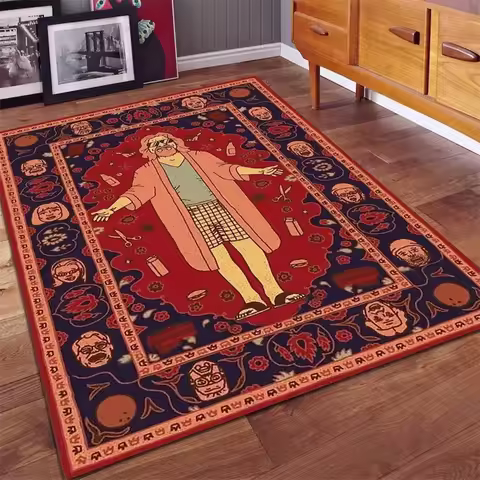 Lebowski Rug Dude Rug Famous Rug Mid Century Rug Popular Rug Salon Rug Decoration Custom Rug Floor R
