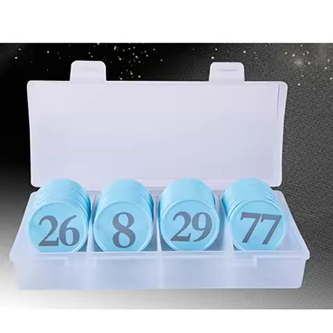 8 Kinds Colors 1-100 Number Chips 100PCS/SET Education Plastic Chips Send To Children As Gift With B