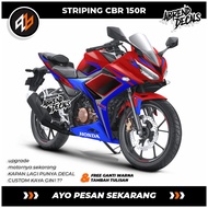 CBR 150 R STRIPING CUSTOM DESIGN CBR 150 R STICKER/ MOTORCYCLE BODY STICKER ACCESSORIES