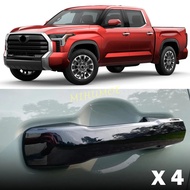 Exterior Door Handle Cover Trims For Toyota Tundra Sequoia 4Runner Tacoma 2024 2025 Glossy Black Car
