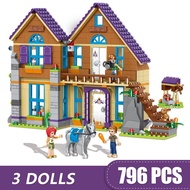 ◆✷796PCS Small Building Blocks Toys Compatible Lego Friends Heartlake City Mia's House Gift for girl