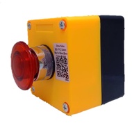 Auspicious Illuminated Emergency Push Button Red 22mm 3A 220V Normally Open w/ Box - NI-EPB-22R/BOX
