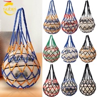 SUBEI1 Basketball Carry Bag, Weaving Multiple Colors Nylon  Bag, Ball Carrying Nylon Ball  Pouch Vol