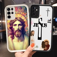 YS-6 Jesus Soft Silicone Casing for Samsung A55 A54 M15 S25 S24 S21 FE Ultra