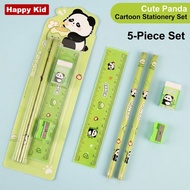 5 pcs stationary set for kids small gift Eraser Ruler Pencil sharpener School Supplies Student Gift 